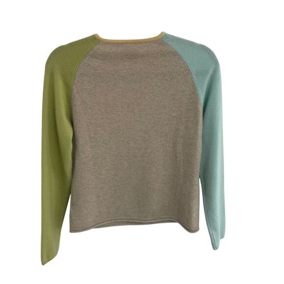 One Girl Who Pure Cashmere Celestial Themed Crewneck Sweater Womens Small - Picture 6 of 7